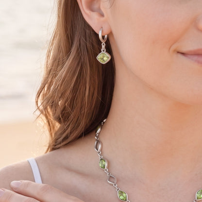 Apple Earrings Green