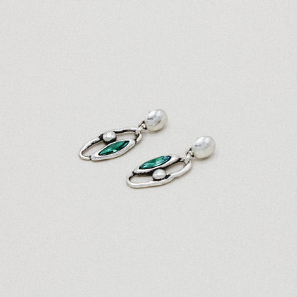 Rae Earrings Green