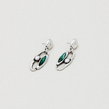 Rae Earrings Green