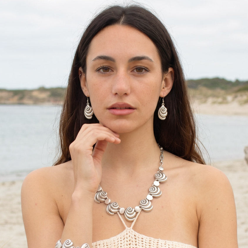 Siren Earrings + Necklace - £50