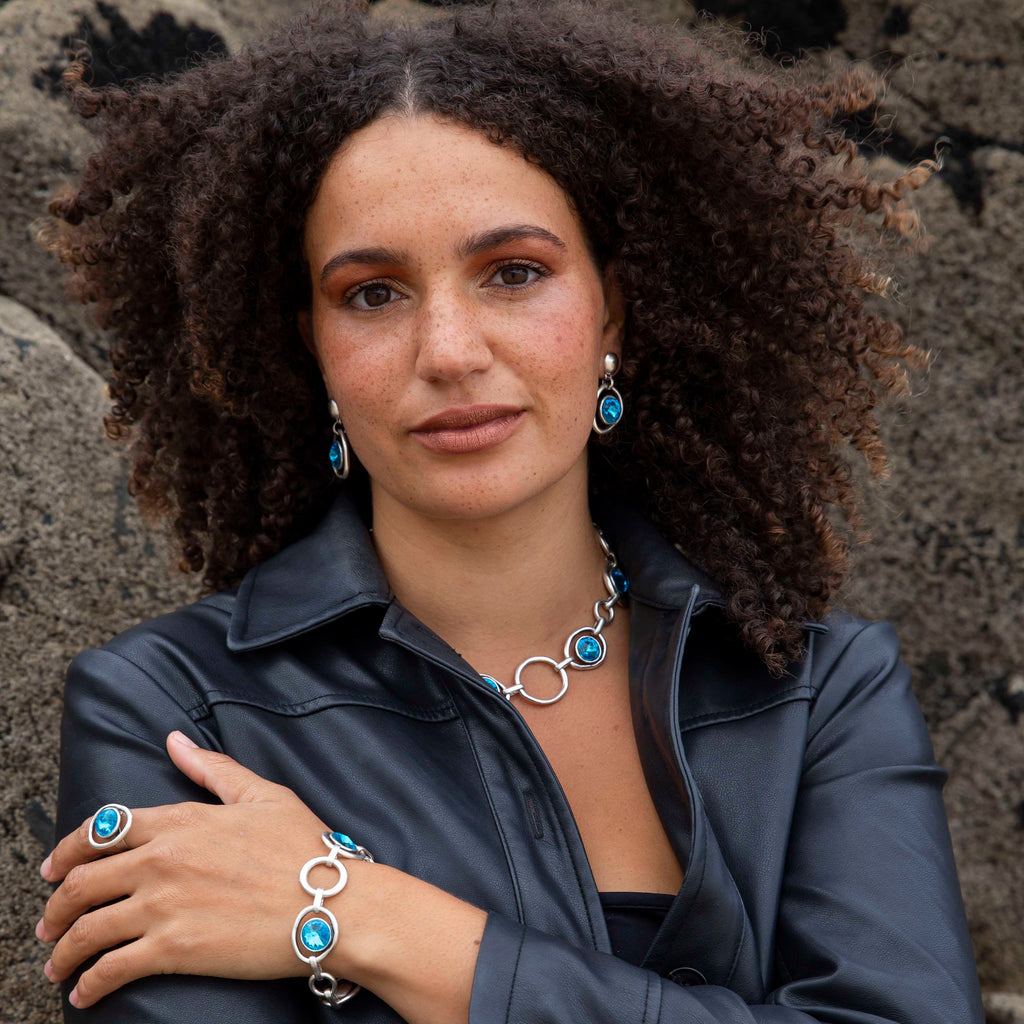 Silver Statement Necklace, Designed in Cornwall and handmade to the highest quality. A Cornish family business based in St Ives.