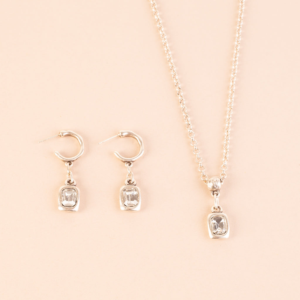 Honey Crystal Pendant - Clear