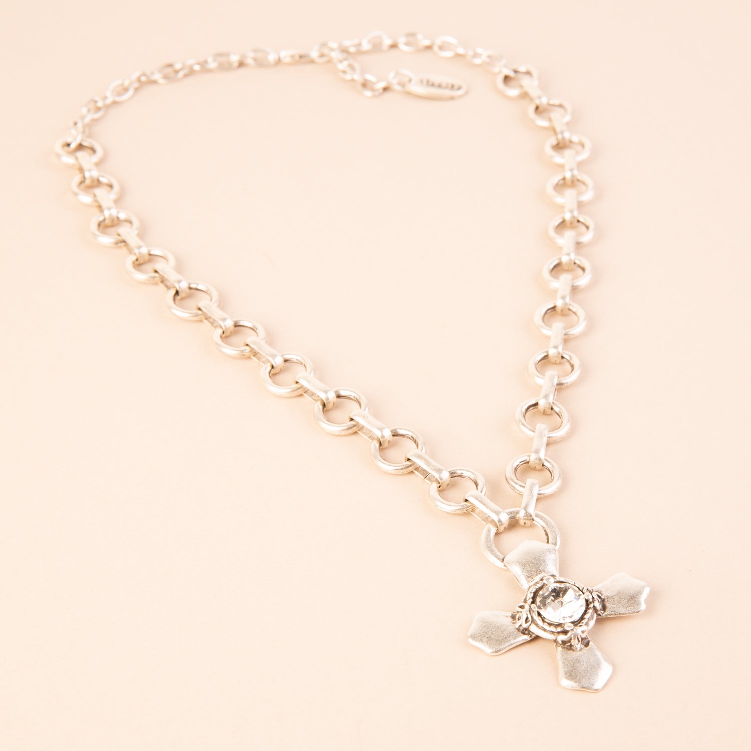 Vintage The Madonna Cross Cubic Zirconia Pendant Wholesale Women Copper  Necklace - Violet